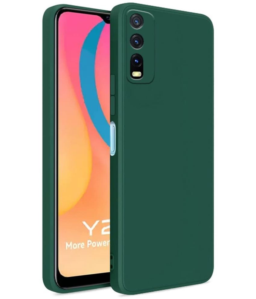     			ZAMN - Green Silicon Plain Cases Compatible For Vivo Y20 ( Pack of 1 )