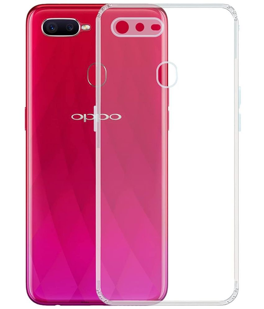     			ZAMN - Transparent Silicon Plain Cases Compatible For OPPO A12 ( Pack of 1 )