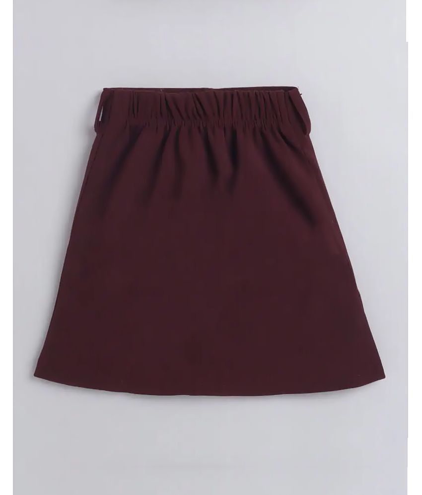 Affordable Men Addyvero - Maroon Cotton Blend Girls A-Line Skirt ( Pack of 1 ) - None 2025 at Sh