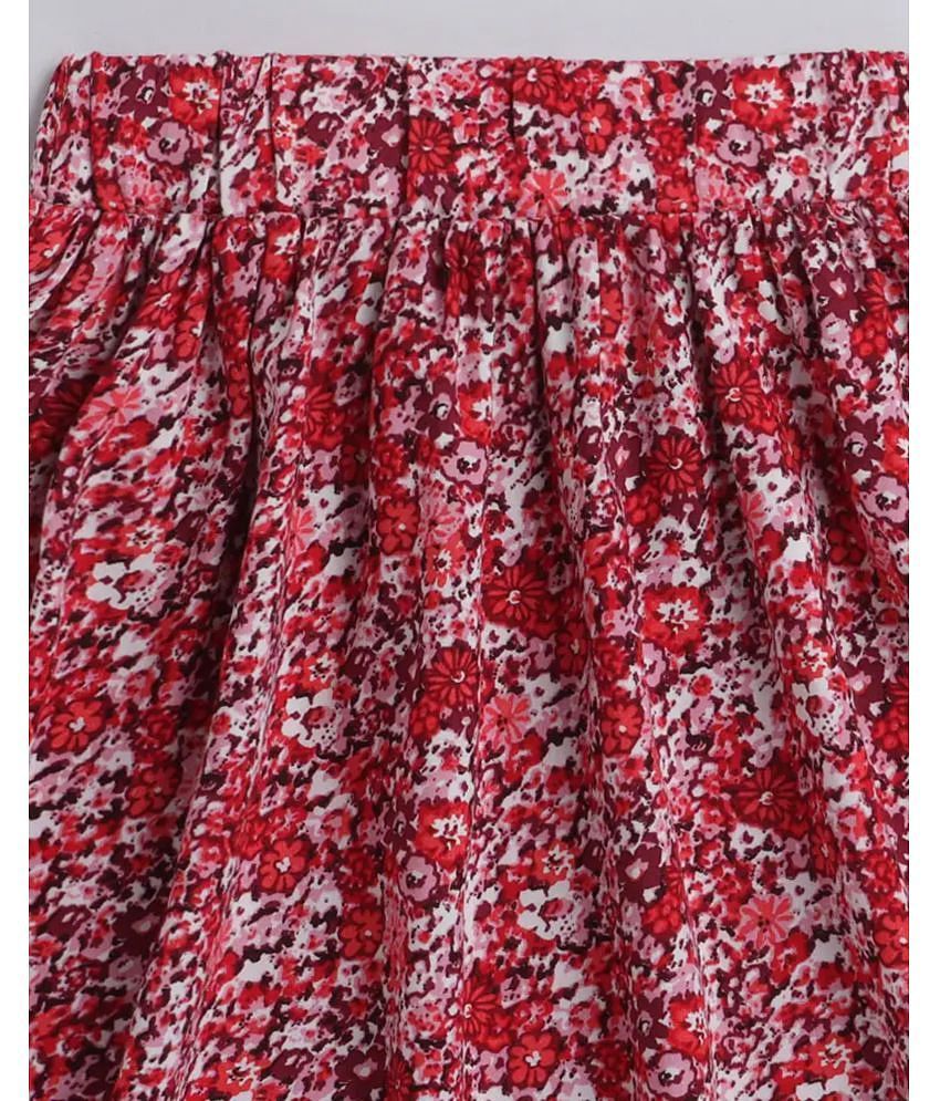 Premium Men Addyvero - Multicolor Polyester Girls A-Line Skirt ( Pack of 1 ) - None 2025 at Shop