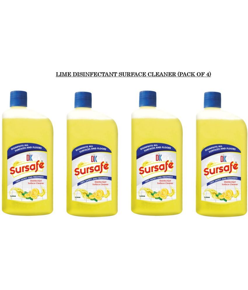     			DK SURSAFE Disinfectant Floor Cleaner LEMONY LIME 500 ML mL Pack Of 4