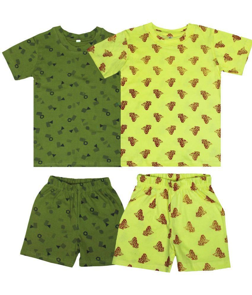     			Diaz - Multicolor Cotton Boys T-Shirt & Shorts ( Pack of 2 )