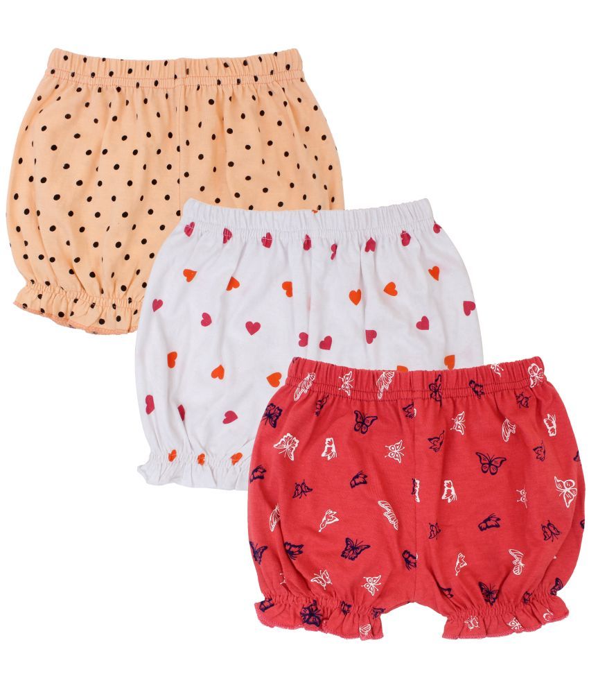     			Diaz - Multicolor Cotton Girls Hot Pants ( Pack of 3 )