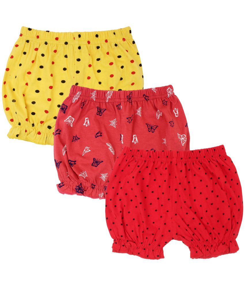     			Diaz - Multicolor Cotton Girls Hot Pants ( Pack of 3 )