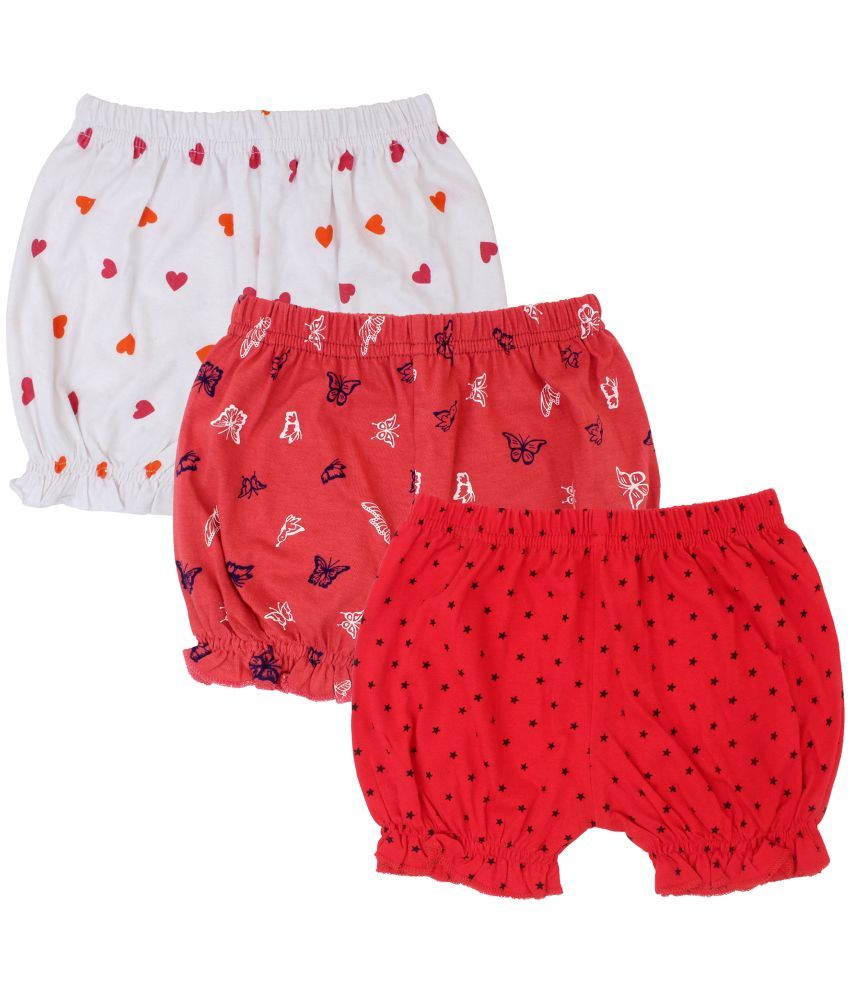     			Diaz - Multicolor Cotton Girls Hot Pants ( Pack of 3 )