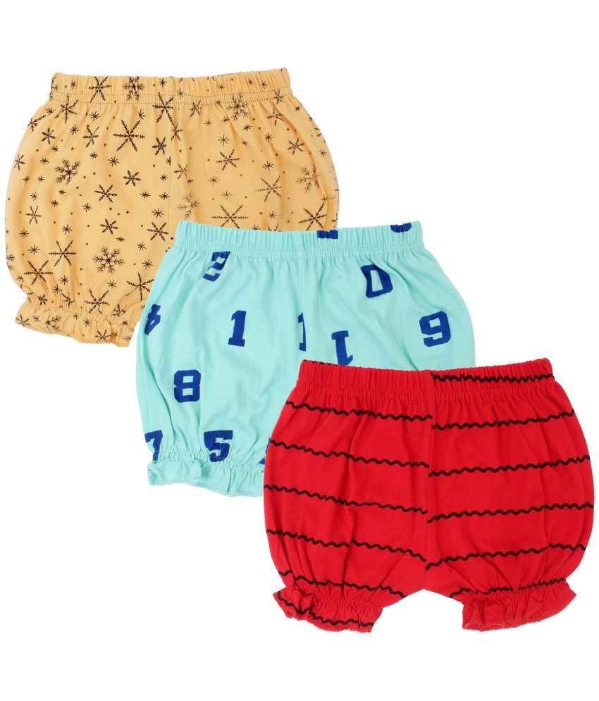     			Diaz - Multicolor Cotton Girls Hot Pants ( Pack of 3 )