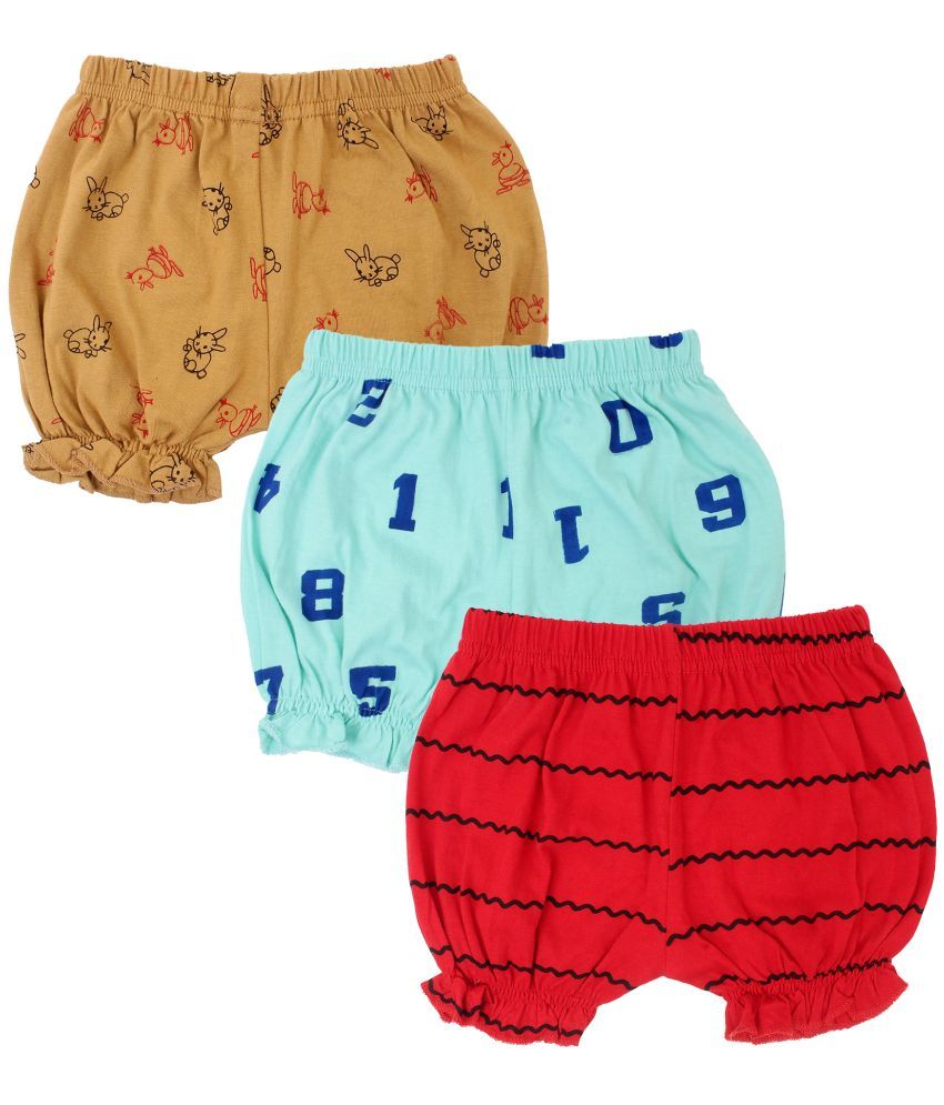     			Diaz - Multicolor Cotton Girls Hot Pants ( Pack of 3 )