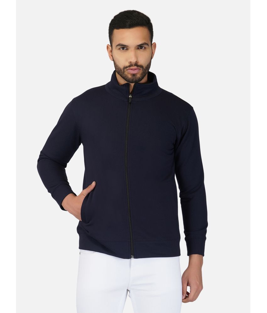     			Heathex - Navy Fleece Regular Fit Men's Casual Jacket ( Pack of 1 )