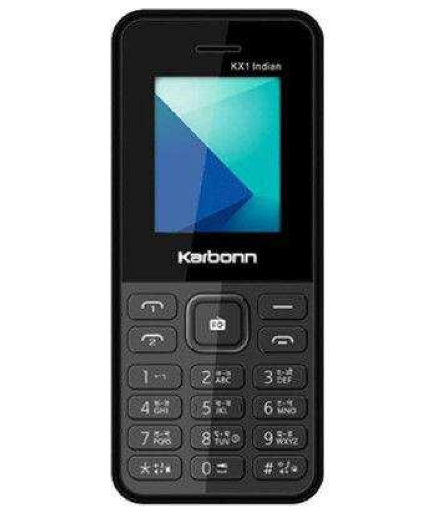     			Karbonn KX1 Indian Single SIM Feature Phone Black