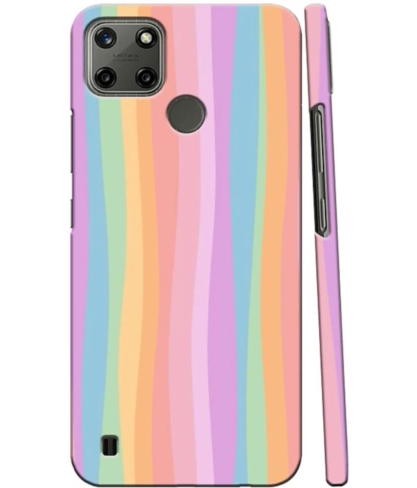     			T4U THINGS4U - Multicolor Polycarbonate Printed Back Cover Compatible For Realme C21 ( Pack of 1 )