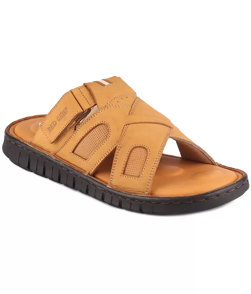 Buy Red Chief Men's Rust Leather Slippers Online at Best Prices in India -  JioMart.