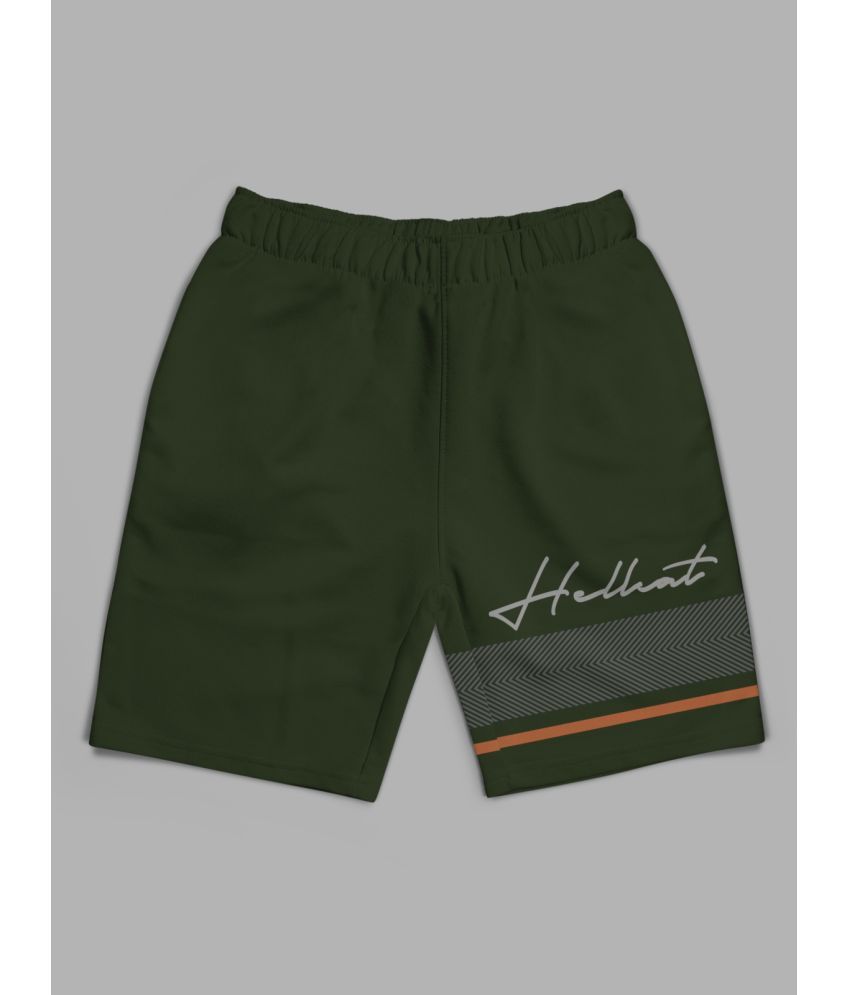     			HELLCAT Pack of 1 Girls Cotton Blend Hot Pants ( Olive Green )