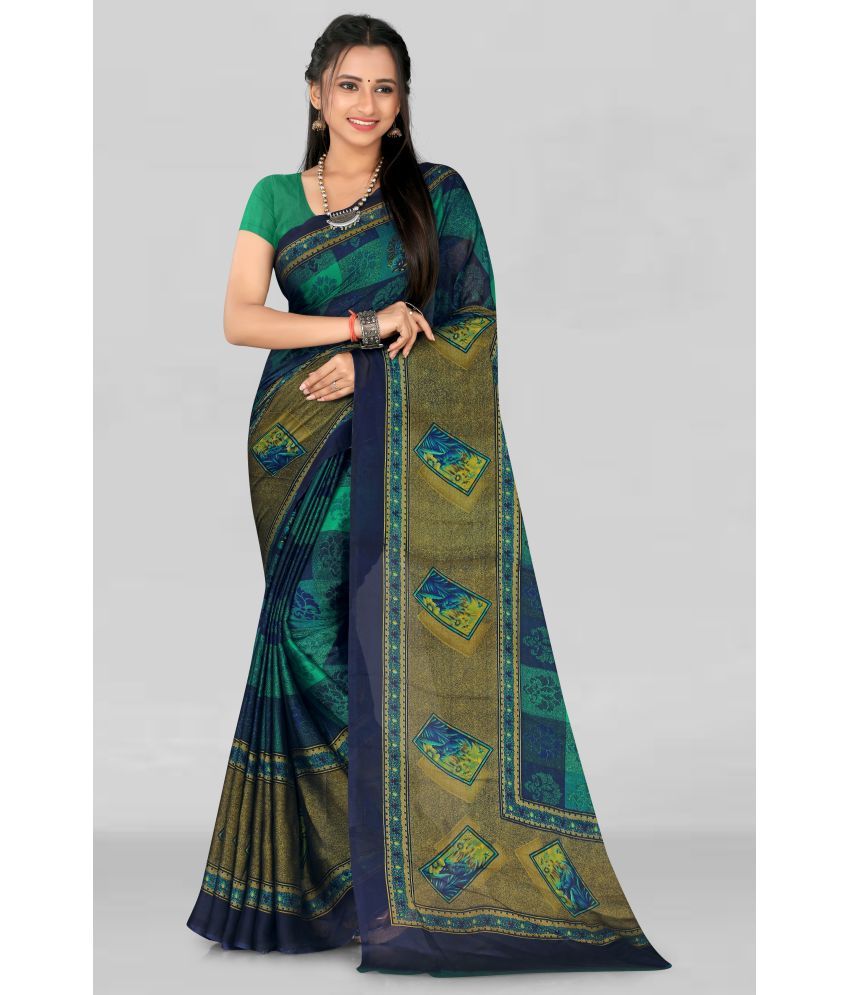     			LEELAVATI - Multicolor Chiffon Saree With Blouse Piece ( Pack of 1 )