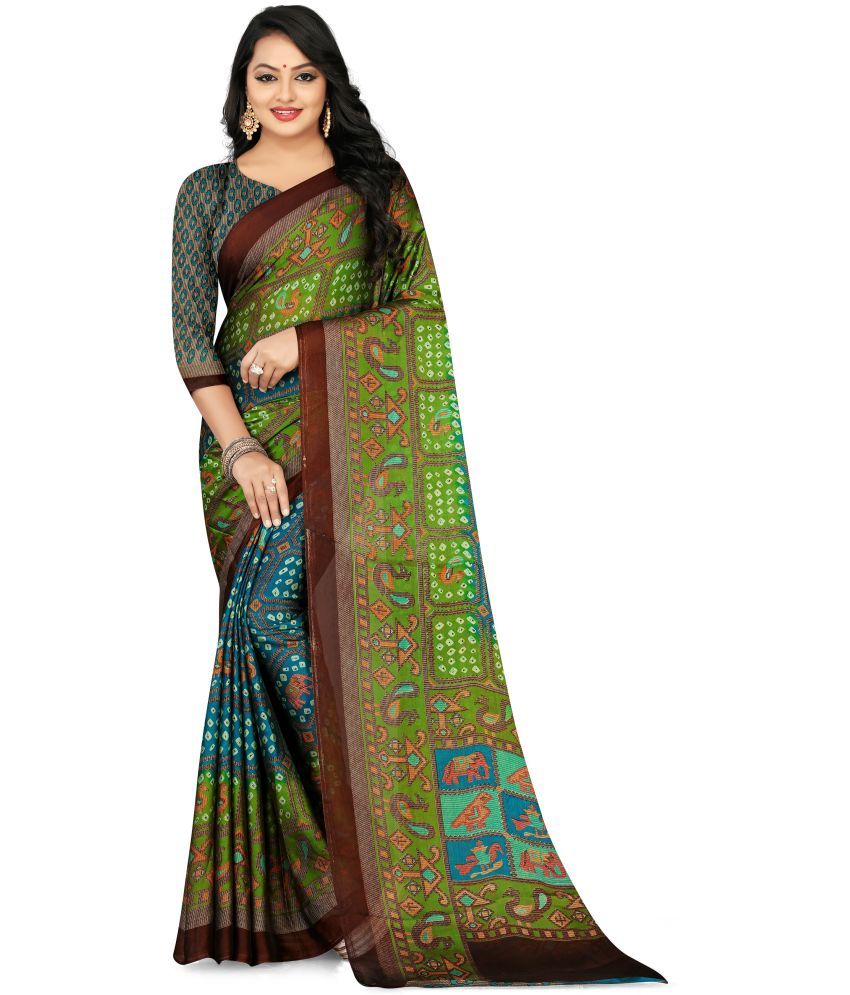     			LEELAVATI - Multicolor Chiffon Saree With Blouse Piece ( Pack of 1 )