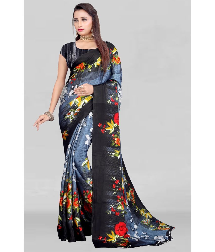     			LEELAVATI - Multicolor Crepe Saree With Blouse Piece ( Pack of 1 )