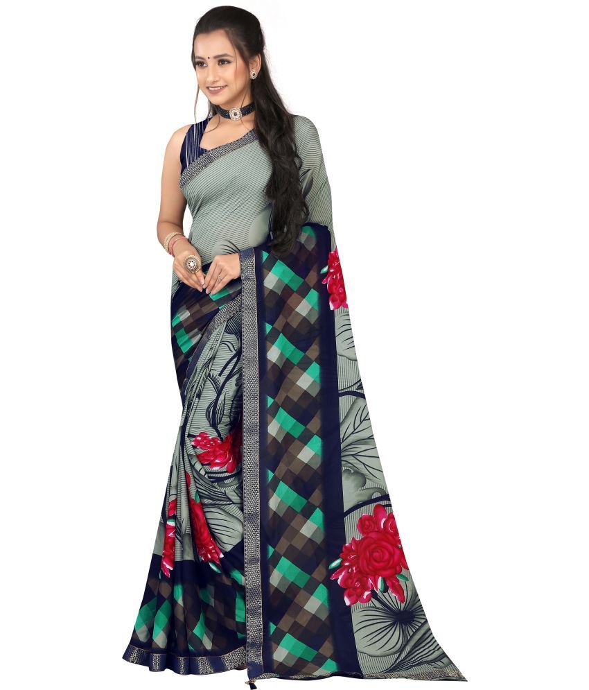     			LEELAVATI - Multicolor Georgette Saree With Blouse Piece ( Pack of 1 )