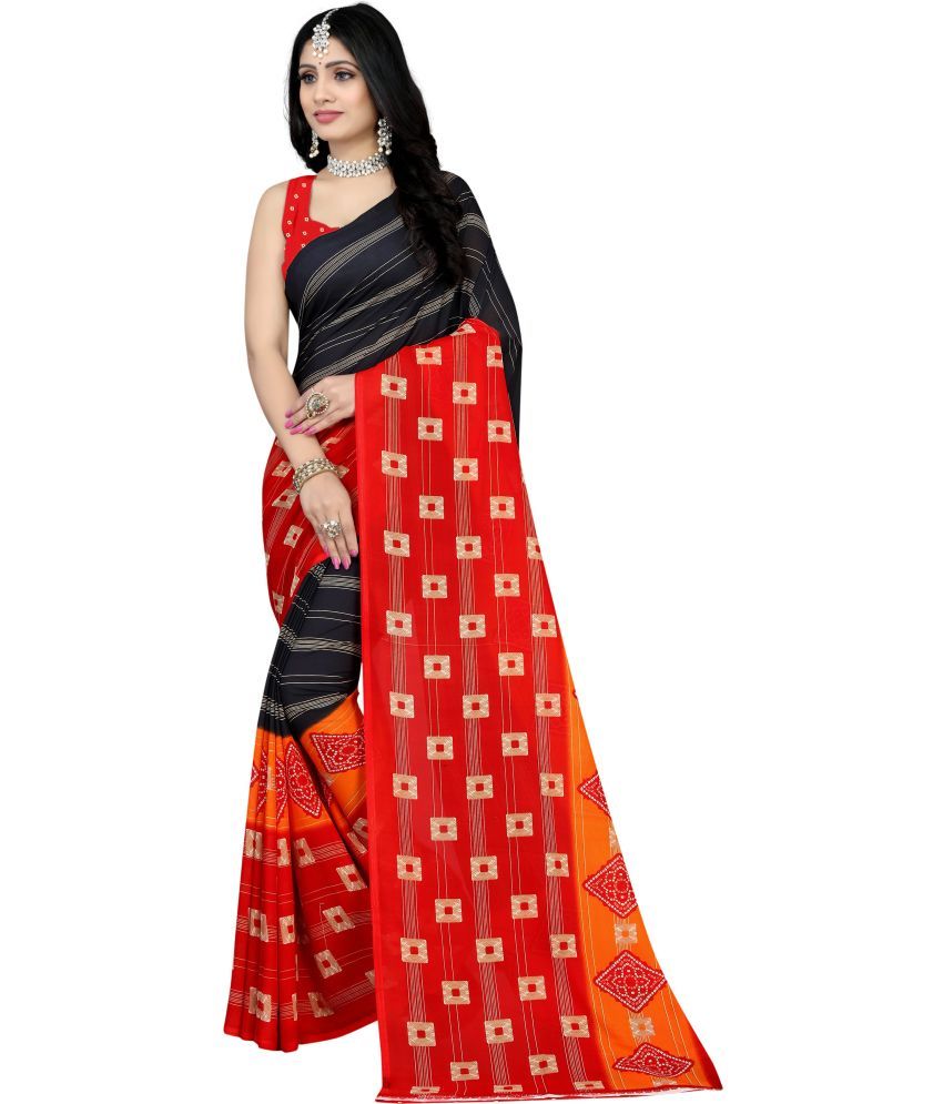     			LEELAVATI - Multicolor Georgette Saree With Blouse Piece ( Pack of 1 )