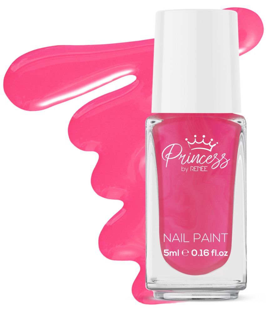     			Princess By RENEE Bubbles Nail Paint Pink Puzzle, Nail Paint for Pre-teens Girls, 5ml