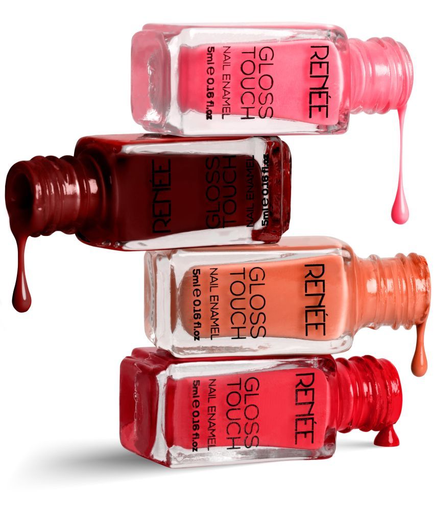     			RENEE Gloss Touch N03 Red Parade - Set of 4 Nail Enamels