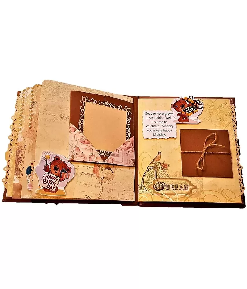 Handmade Scrapbook - Happy Birthday - Couple Scrapbook