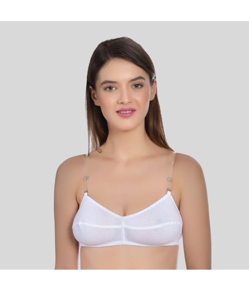     			AIMLY Cotton Blend Non Padded Women's T-Shirt Bra ( White )