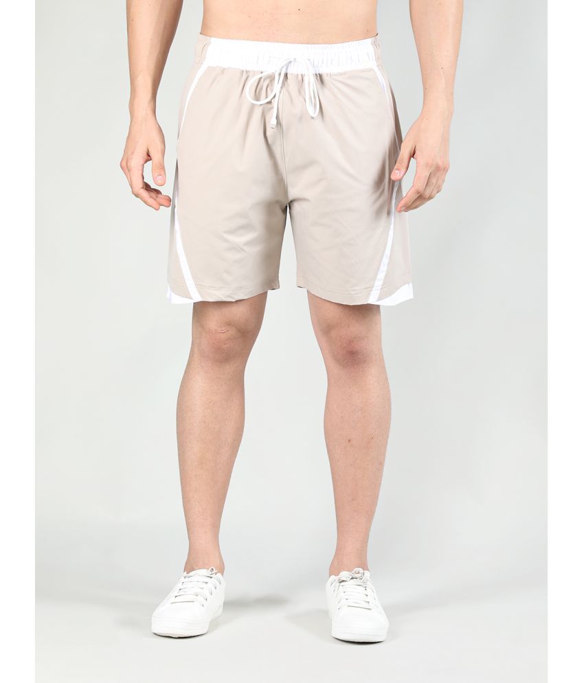     			Chkokko - Beige Polyester Men's Shorts ( Pack of 1 )