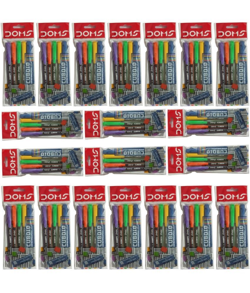    			Doms 100 Cuboio 0.6 Gl Ball Point Pen Ball Pen Refill (Pack Of 100, Multicolor)