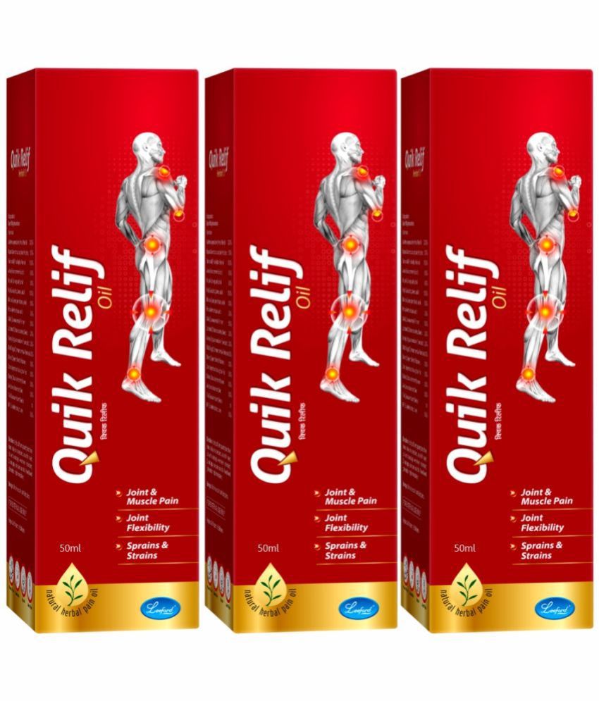     			Quik Relif Herbal Oil for Joints & Muscle Pain 50ml Pack of 3