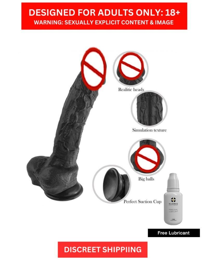     			Women's Solo Satisfaction Silicone Black Dildo - Black Color, Waterproof High Quality Silicon Material