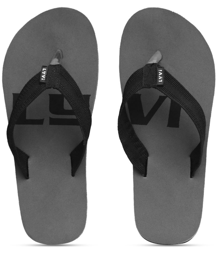     			lyvi - Grey Men's Thong Flip Flop