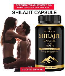 Nutriley Shilajeet Gold Capsules Improves Performance, Strength &amp; Stamina, Improves Vigour &amp; Vitalilty, Natural Antioxidant &amp; Anti-inflammatory, men power, hammer of thor capsule, shilajeet capsule, shilajit for men, shilajit gold