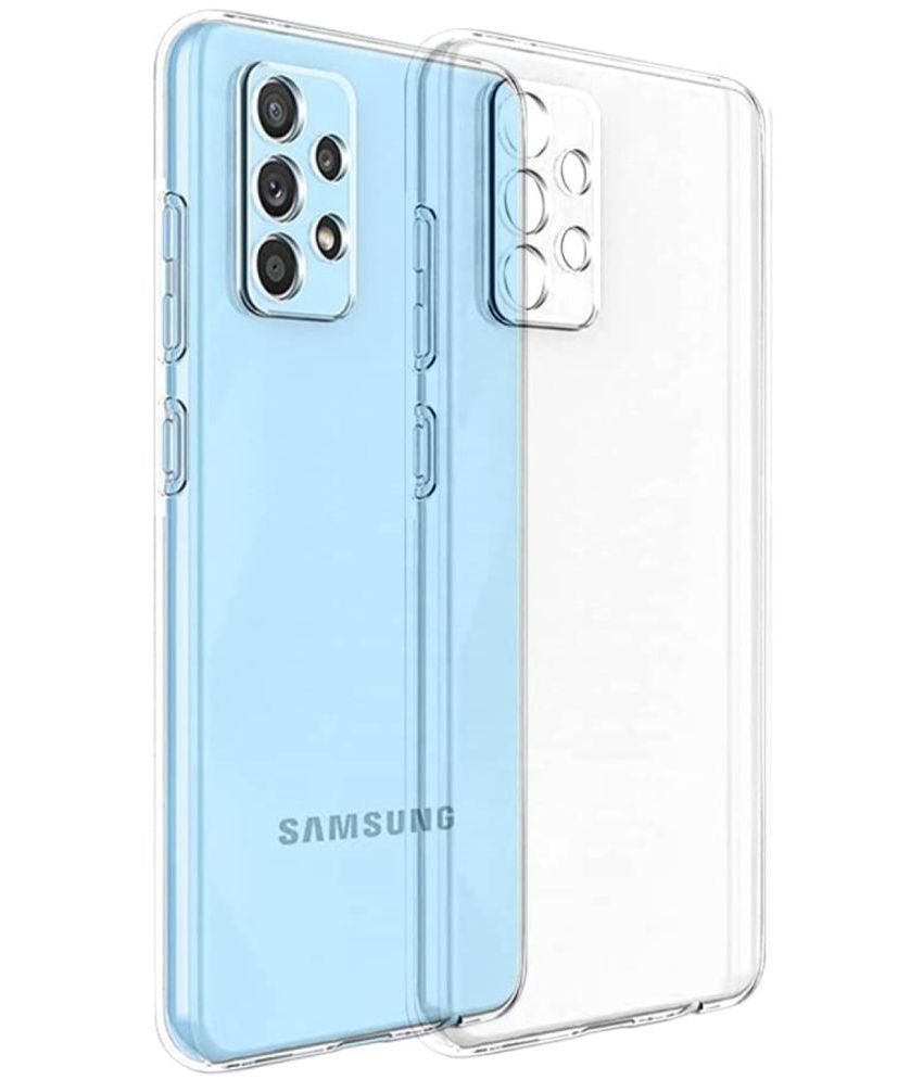     			Case Vault Covers - Transparent Silicon Silicon Soft cases Compatible For Samsung Galaxy A72 ( Pack of 1 )