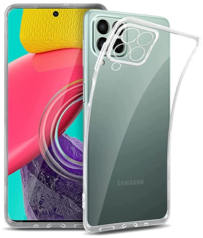     			Case Vault Covers - Transparent Silicon Silicon Soft cases Compatible For Samsung Galaxy M53 5G ( Pack of 1 )