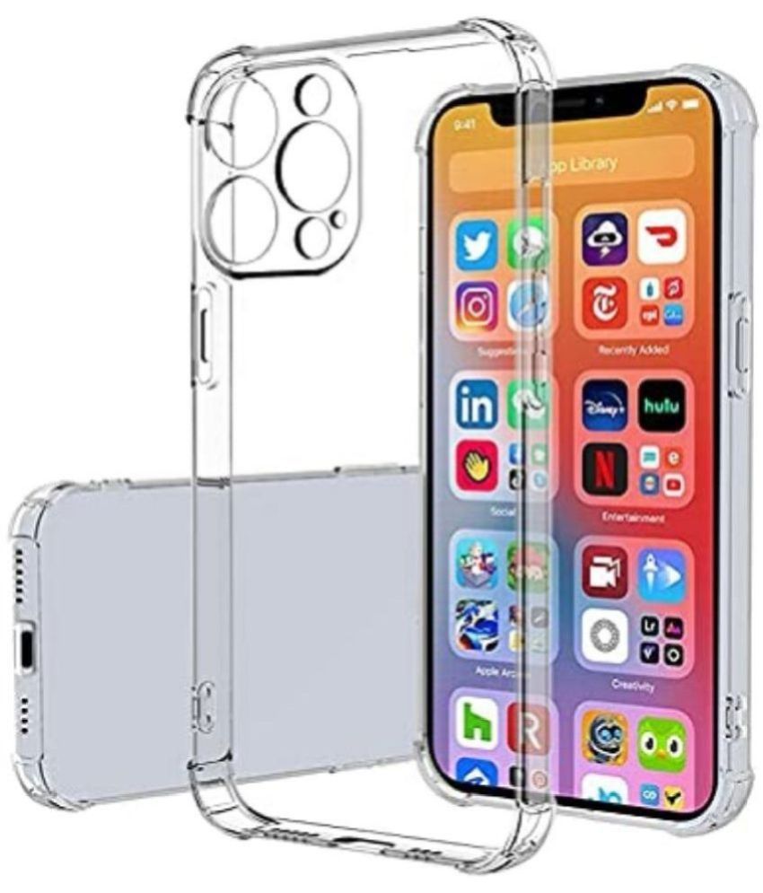     			Case Vault Covers - Transparent Silicon Silicon Soft cases Compatible For iPhone 13 Pro Max ( Pack of 1 )