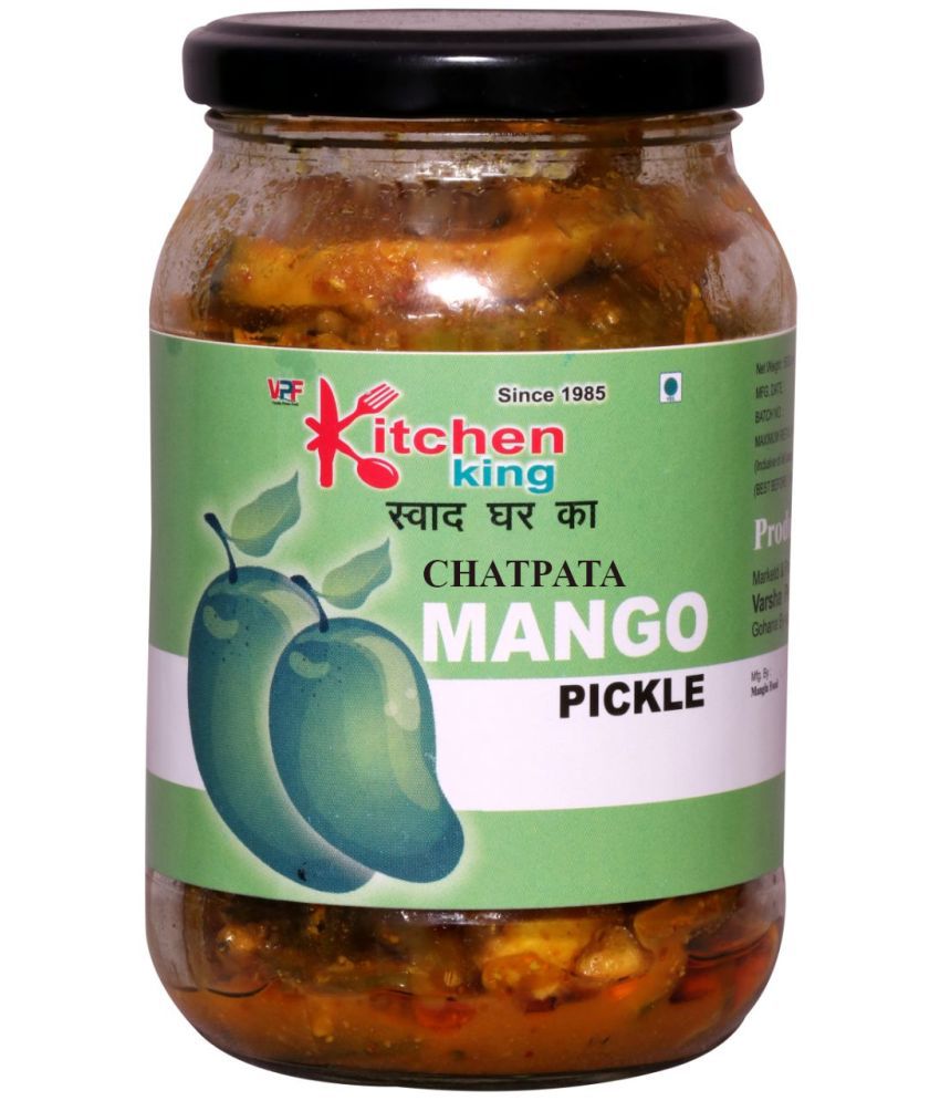     			Kitchen King Since-1985 Chatpata Mango Pickle (Real Taste of Punjabi Pickle) Premium Pickle Jar| Ghar Ka Achar | Pickle 500 g