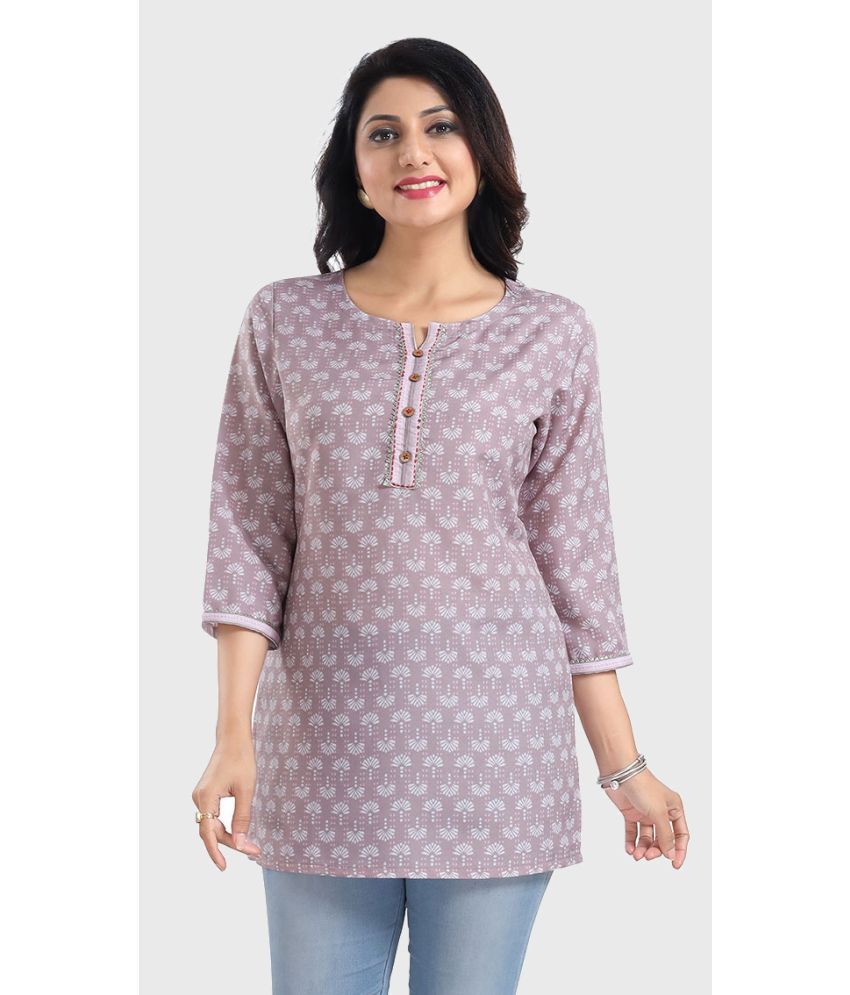     			Meher Impex - Purple Rayon Women's Tunic ( Pack of 1 )
