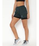 Chkokko Green Polyester Solid Shorts - Single