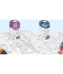 GIANT AT THE MALL COLOURING Charts and GIANT SPACE COLOURING Charts | Combo pack of 2 Charts I Beautifully illustrated Charts For Children