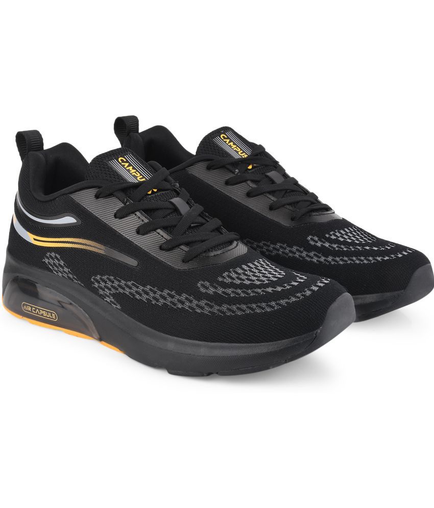     			Campus - KREATION Black Men's Sports Running Shoes