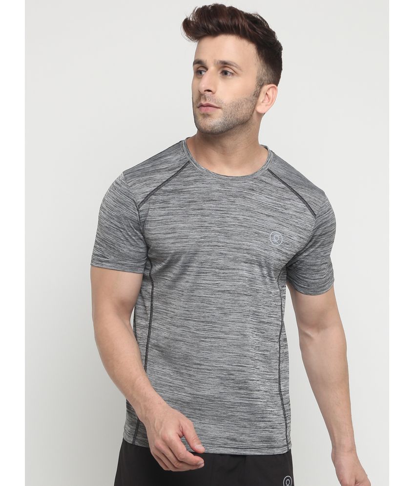     			Chkokko - Charcoal Polyester Regular Fit Men's Sports T-Shirt ( Pack of 1 )