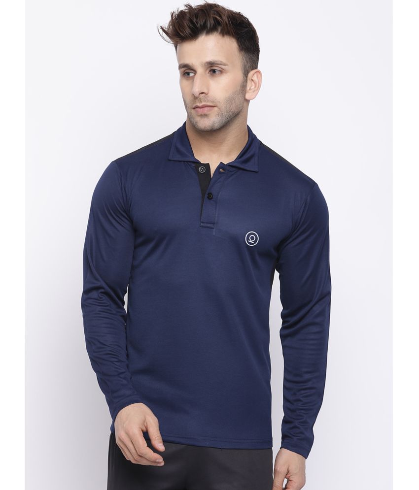     			Chkokko - Navy Blue Polyester Regular Fit Men's Sports T-Shirt ( Pack of 1 )