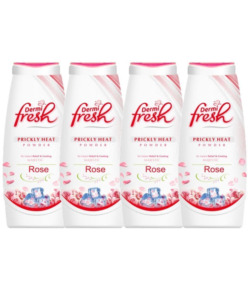     			DERMIFRESH Prickly Heat Powder with Rose Fragrance for Amazing Cooling 150ml (Pack of 4)