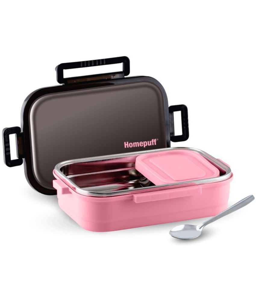     			Home Puff - Pink Stainless Steel Insulated Lunch Box ( Pack of 1 )
