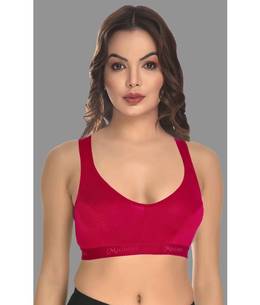     			Madam Lycra Non Padded Women's Everyday Bra ( Magenta )