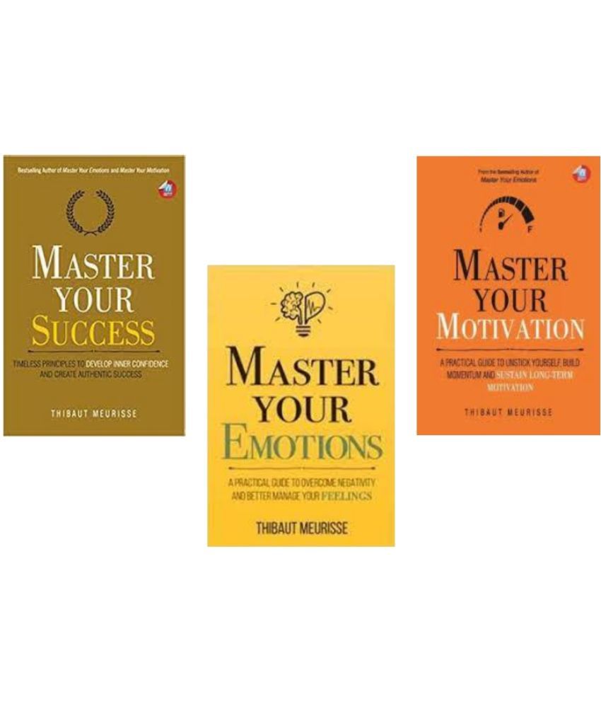     			Master Your Success (Paperback, Thibaut Meurisse) + MASTER YOUR MOTIVATION +  Master Your Emotion