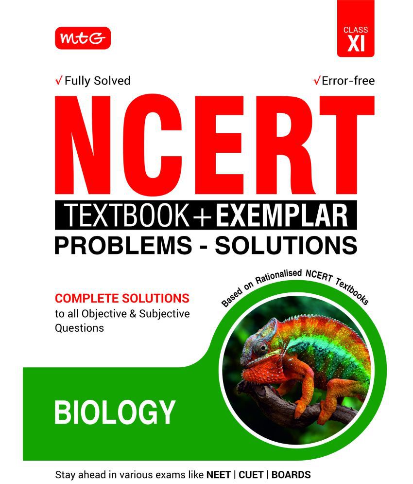     			NCERT Textbook + Exemplar Problem Solutions Biology Class 11