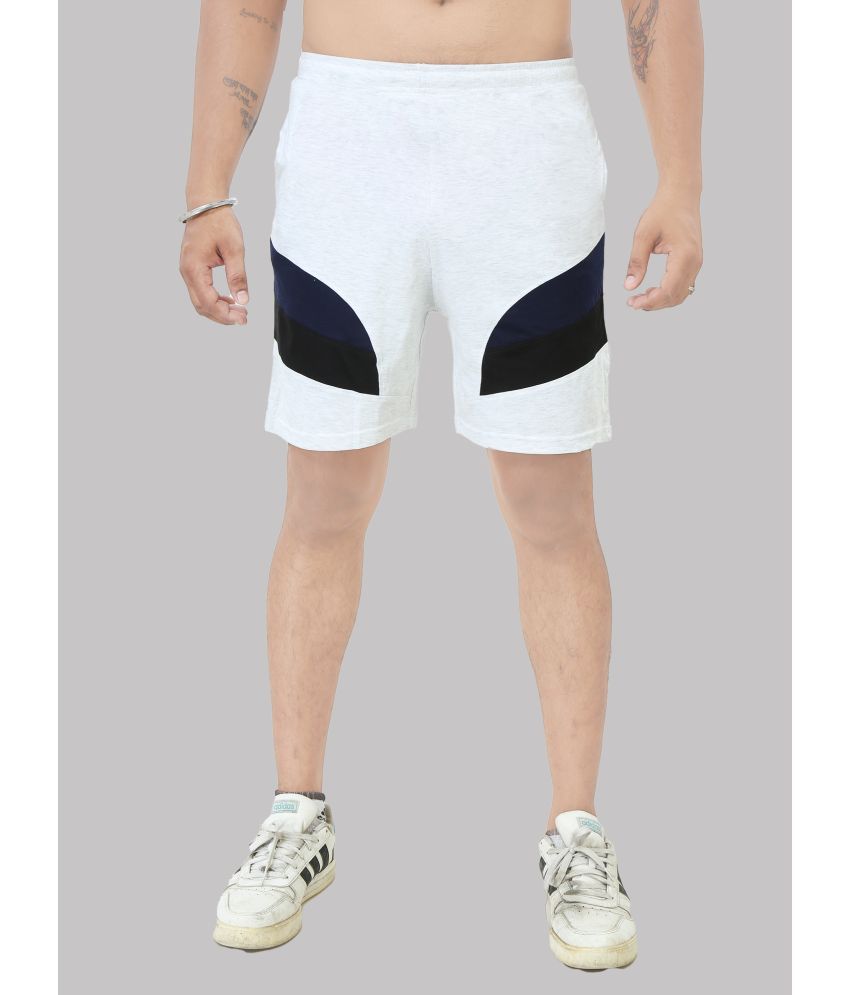     			Black Brothers - Light Grey Cotton Men's Shorts ( Pack of 1 )