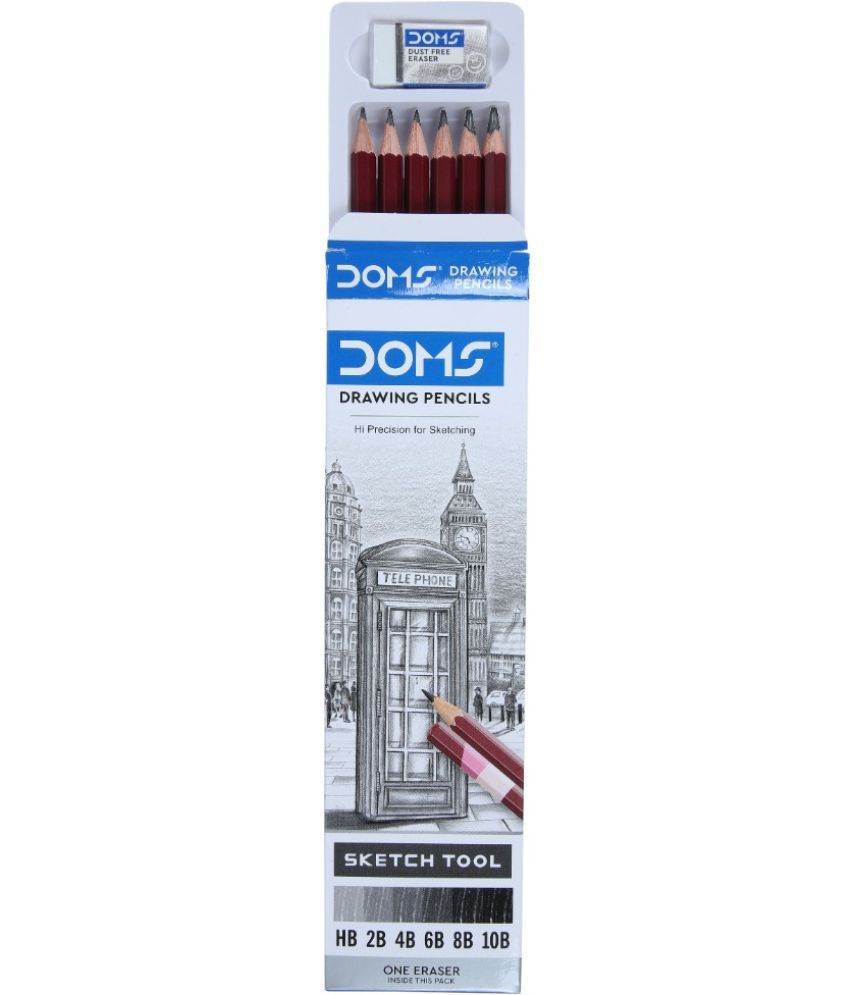     			Doms Drawing And Sketching Set Pencil (Pack Of 60)
