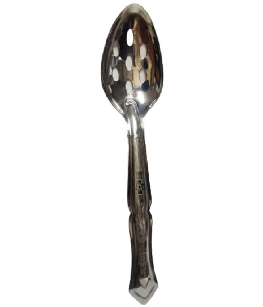     			Dynore - Silver Stainless Steel Serving Spoon ( Pack of 1 )