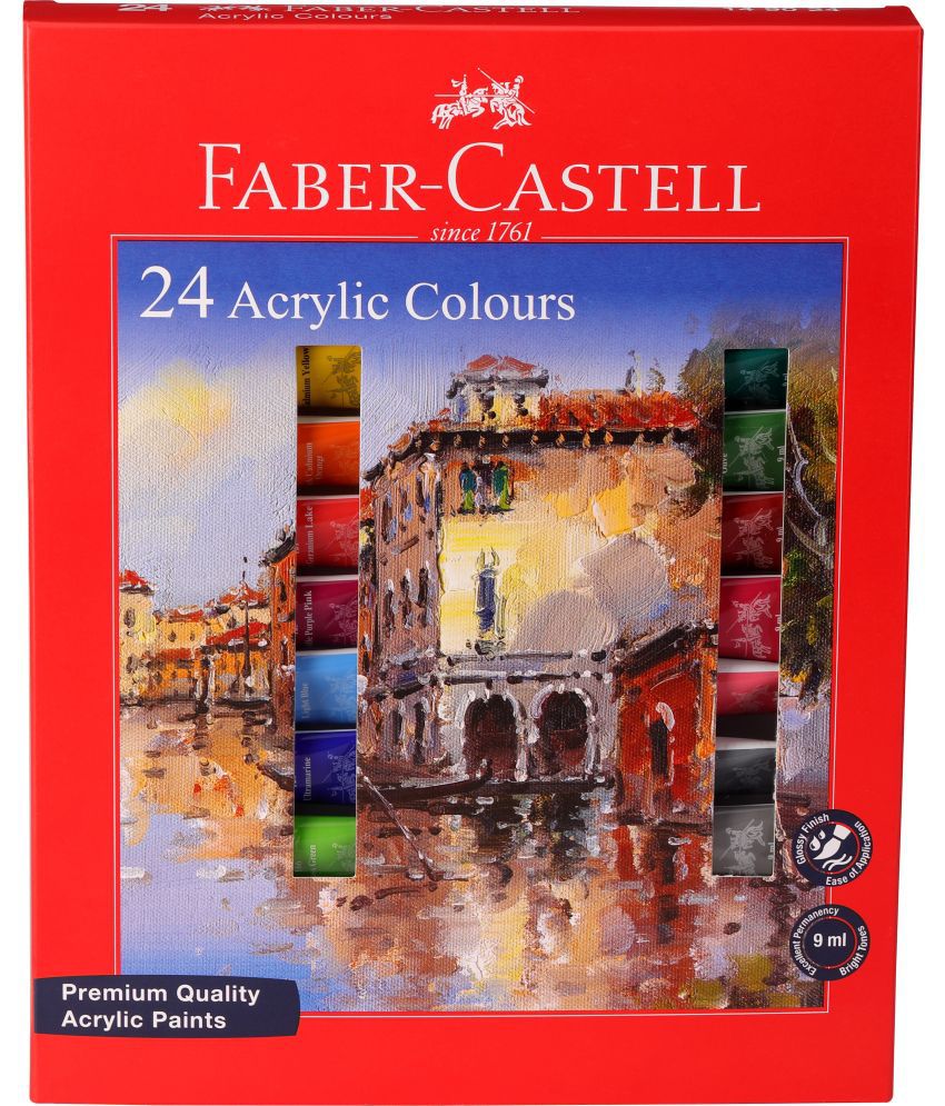     			Faber-Castell 149024 Student Acrylic Set (Set Of 1, Red)